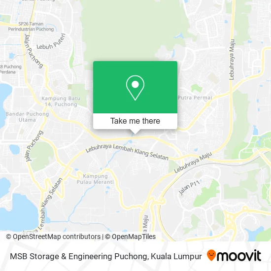 MSB Storage & Engineering Puchong map