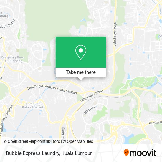 Bubble Express Laundry map
