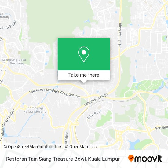Peta Restoran Tain Siang Treasure Bowl