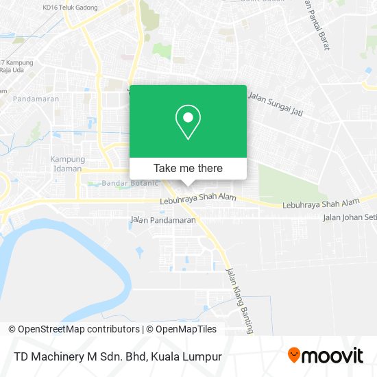 TD Machinery M Sdn. Bhd map