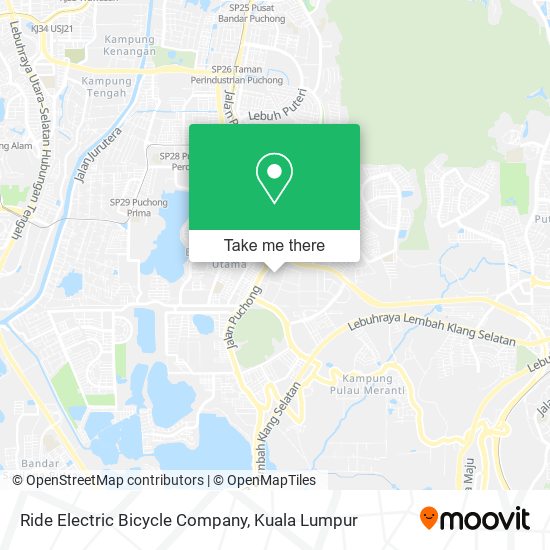 Ride Electric Bicycle Company map