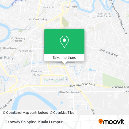 Gateway Shipping map