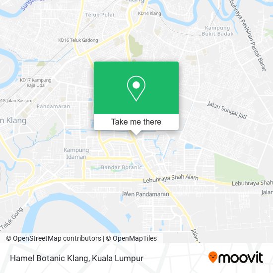 Peta Hamel Botanic Klang