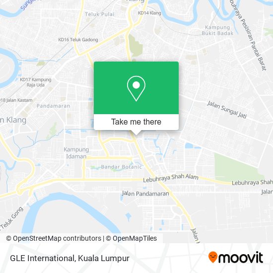 GLE International map