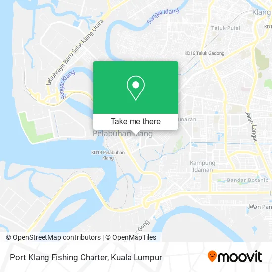 Port Klang Fishing Charter map
