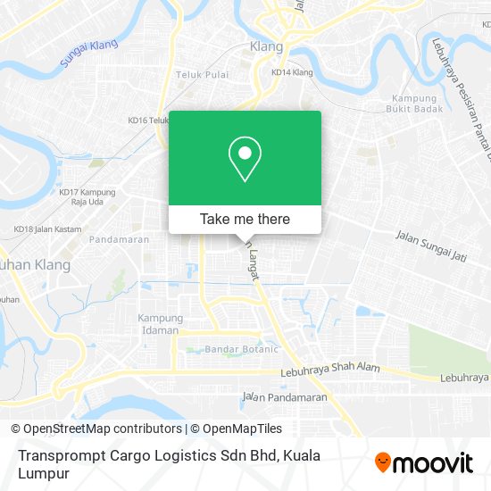 Peta Transprompt Cargo Logistics Sdn Bhd