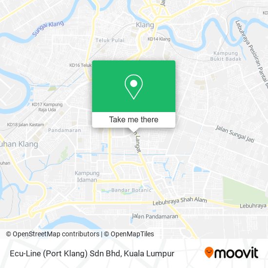Ecu-Line (Port Klang) Sdn Bhd map