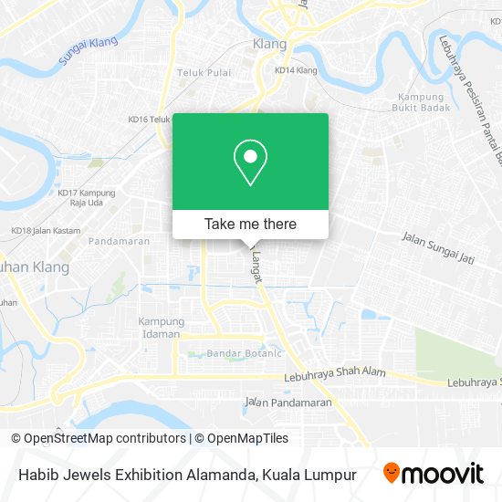 Habib Jewels Exhibition Alamanda map