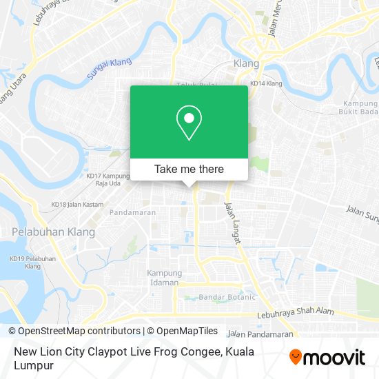 New Lion City Claypot Live Frog Congee map
