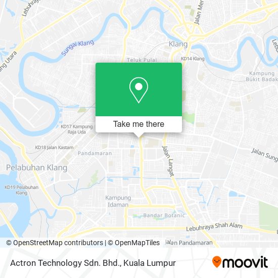 Actron Technology Sdn. Bhd. map