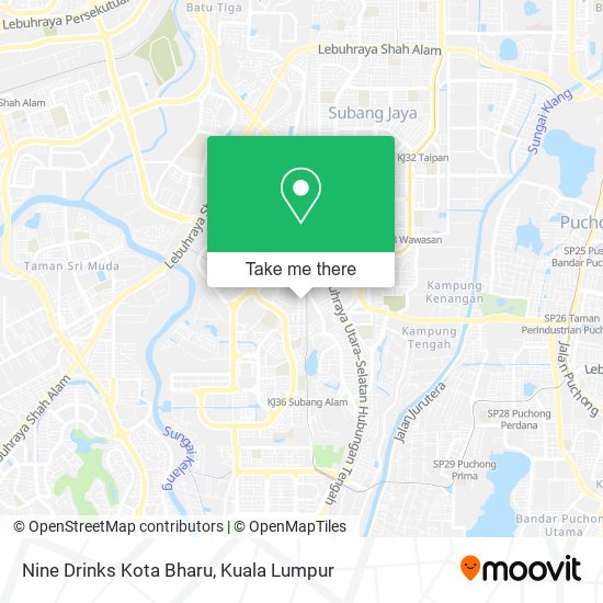Peta Nine Drinks Kota Bharu
