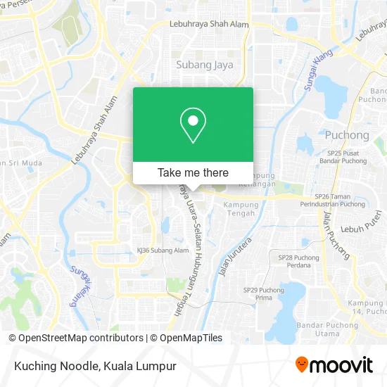 Kuching Noodle map