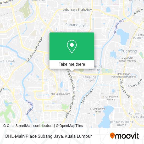 DHL-Main Place Subang Jaya map