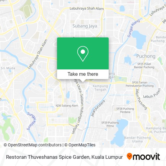 Restoran Thuveshanas Spice Garden map