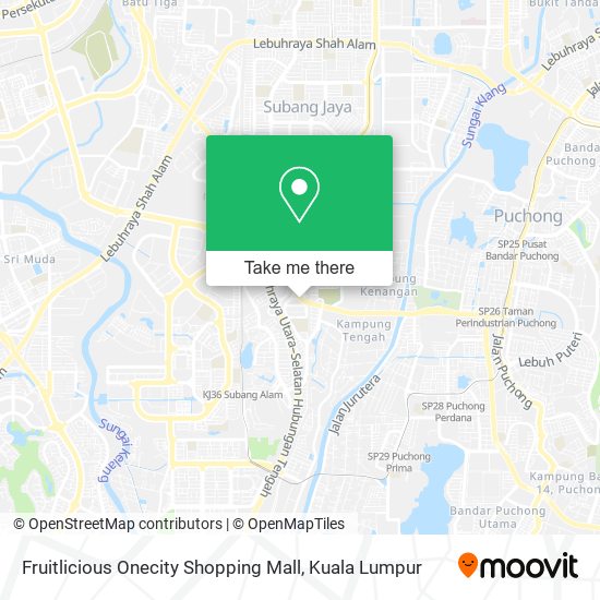 Fruitlicious Onecity Shopping Mall map