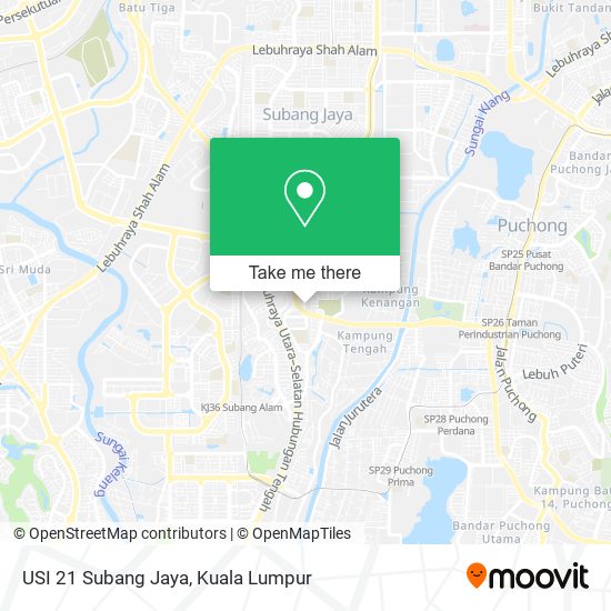 USI 21 Subang Jaya map