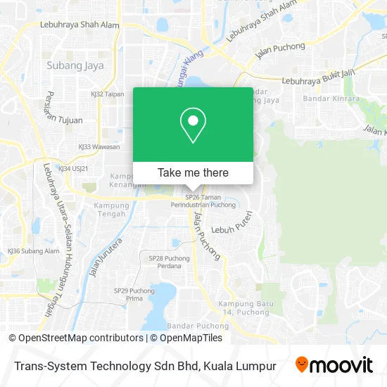 Trans-System Technology Sdn Bhd map