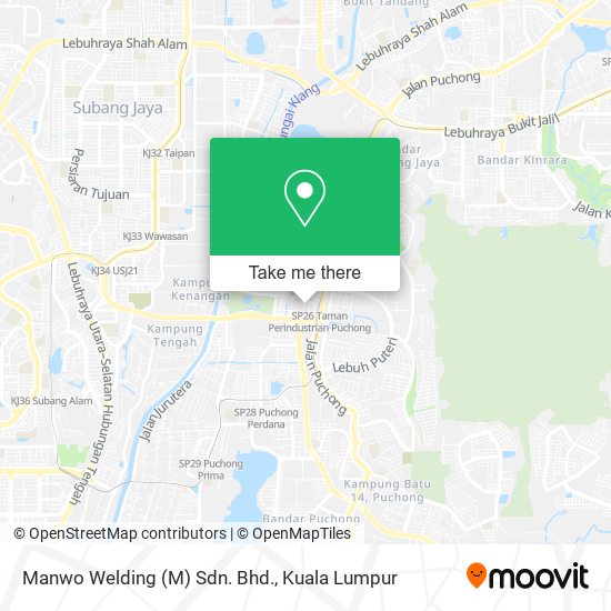 Manwo Welding (M) Sdn. Bhd. map