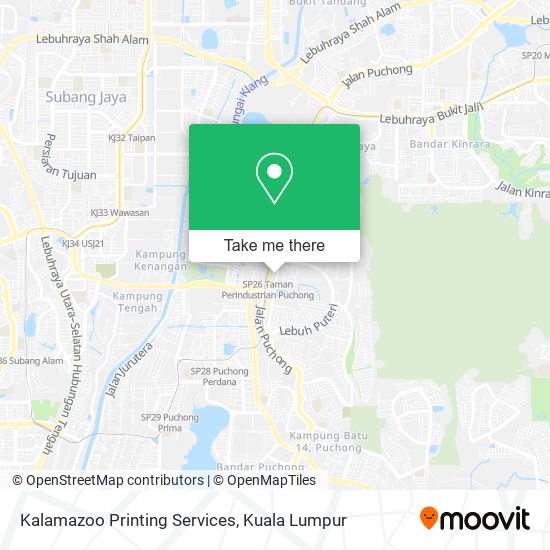 Kalamazoo Printing Services map