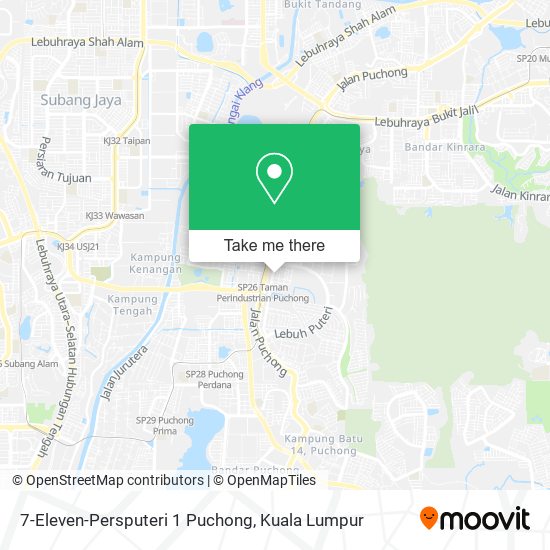 7-Eleven-Persputeri 1 Puchong map