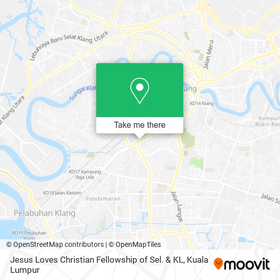 Jesus Loves Christian Fellowship of Sel. & KL map