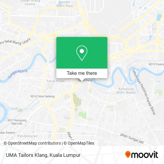 UMA Tailors Klang map