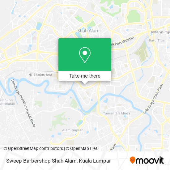 Sweep Barbershop Shah Alam map
