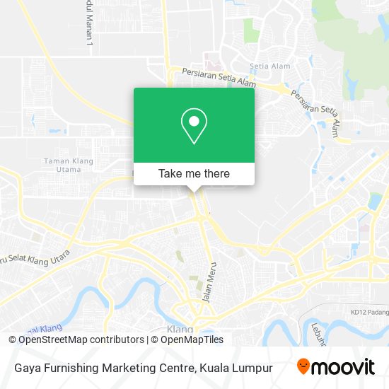Peta Gaya Furnishing Marketing Centre