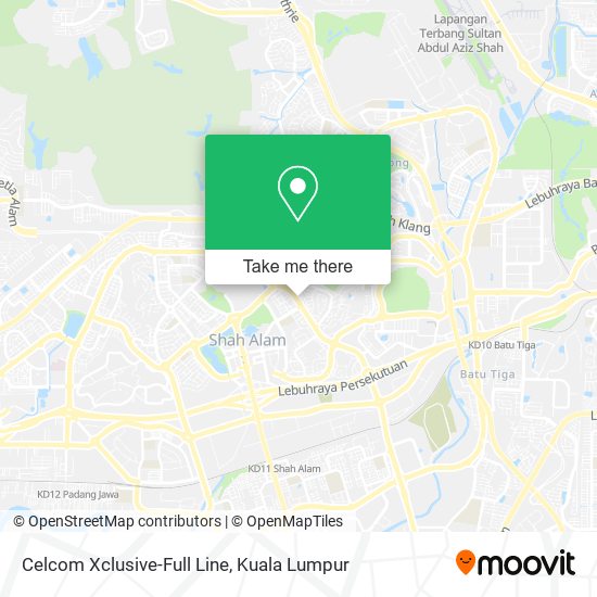 Celcom Xclusive-Full Line map