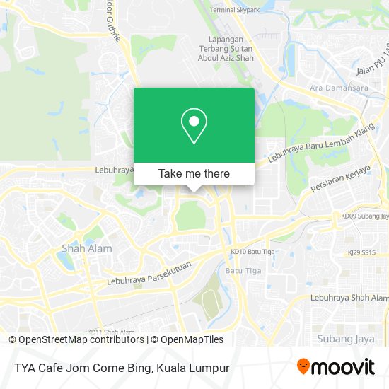 TYA Cafe Jom Come Bing map