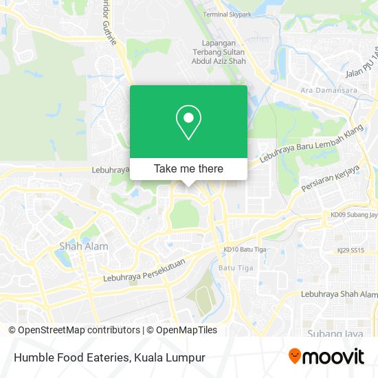 Humble Food Eateries map