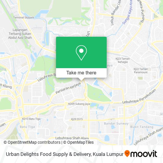 Urban Delights Food Supply & Delivery map
