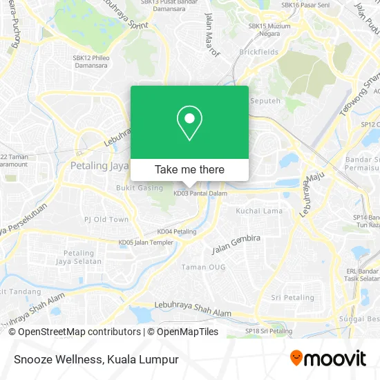 Snooze Wellness map