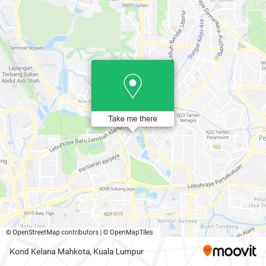 Kond Kelana Mahkota map