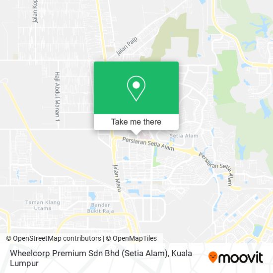 Peta Wheelcorp Premium Sdn Bhd (Setia Alam)