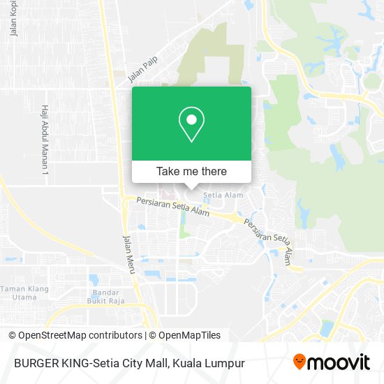 BURGER KING-Setia City Mall map