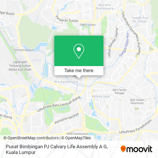 Pusat Bimbingan PJ Calvary Life Assembly A G map