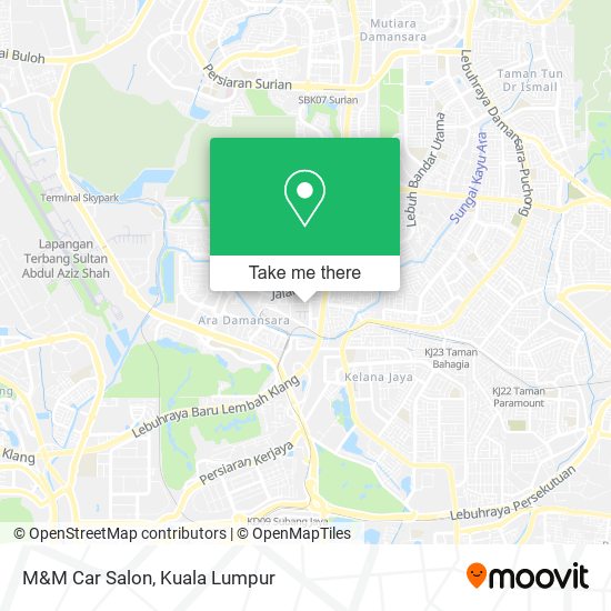 M&M Car Salon map