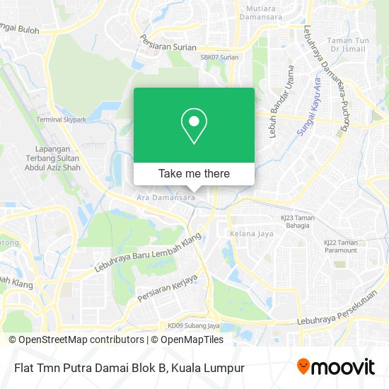 Peta Flat Tmn Putra Damai Blok B