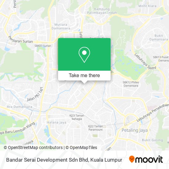 Bandar Serai Development Sdn Bhd map