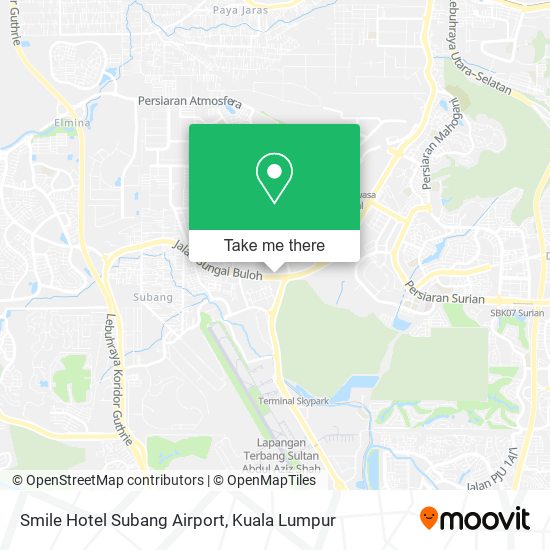 Peta Smile Hotel Subang Airport