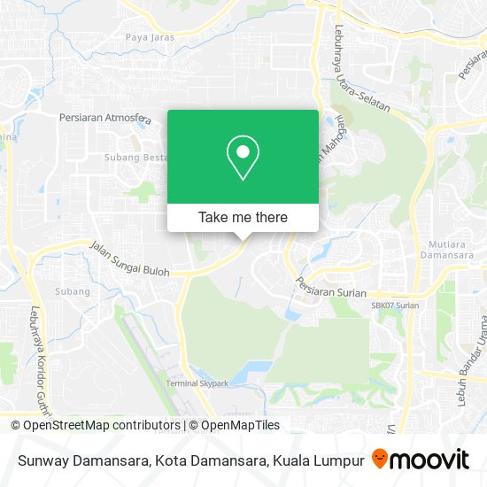 Peta Sunway Damansara, Kota Damansara