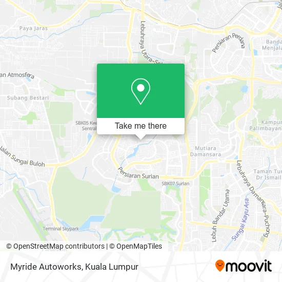Myride Autoworks map
