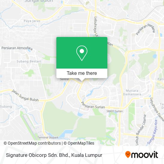 Signature Obicorp Sdn. Bhd. map