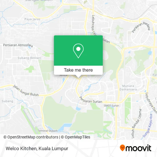 Welco Kitchen map