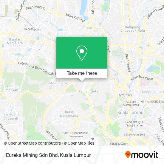 Eureka Mining Sdn Bhd map