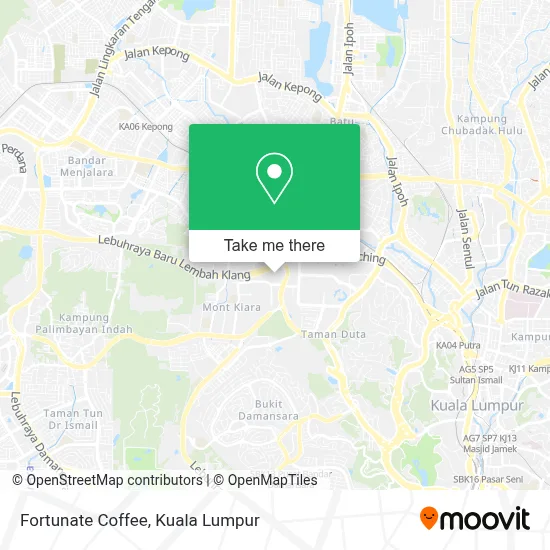 Fortunate Coffee map