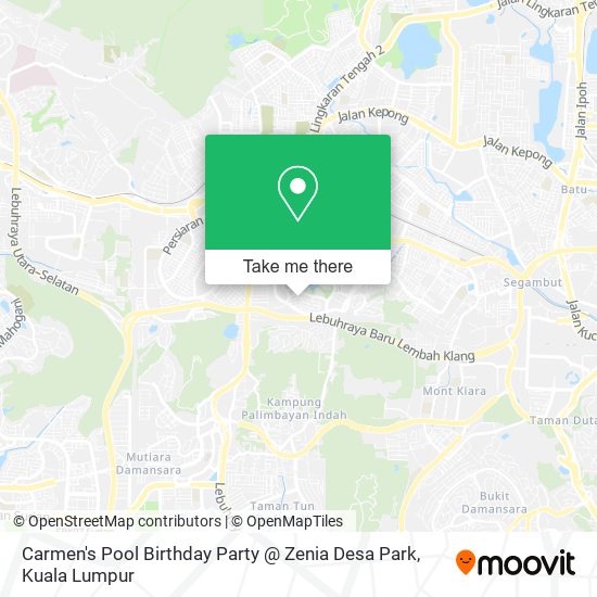 Carmen's Pool Birthday Party @ Zenia Desa Park map