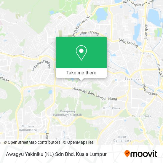 Awagyu Yakiniku (KL) Sdn Bhd map