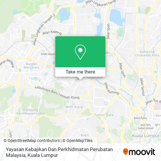 Peta Yayasan Kebajikan Dan Perkhidmatan Perubatan Malaysia